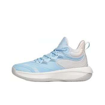 Anta Tiger Roar Cushioning Anti Slip And Wear Resistant Coverage Mid Top Basketball Shoes Men's Blue