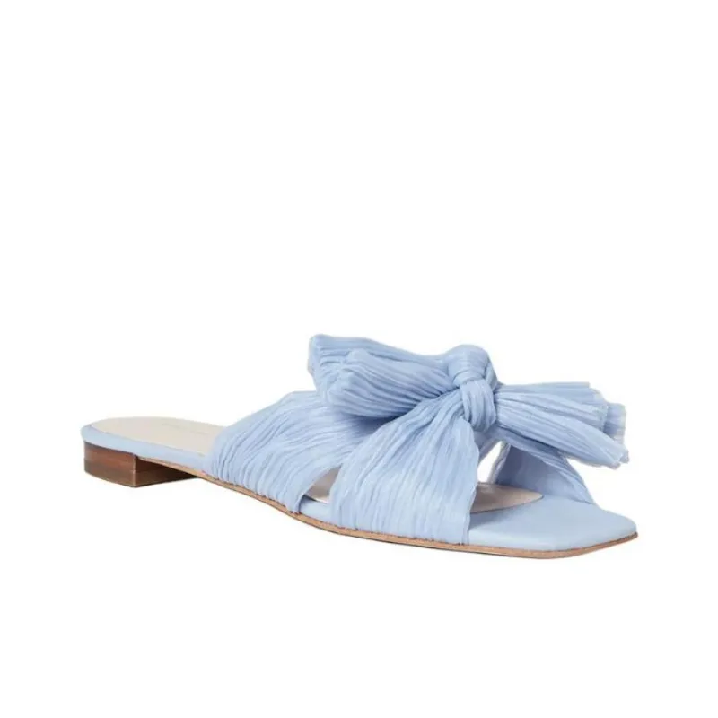 Loeffler Randall Slide Slippers Women's Blue-2