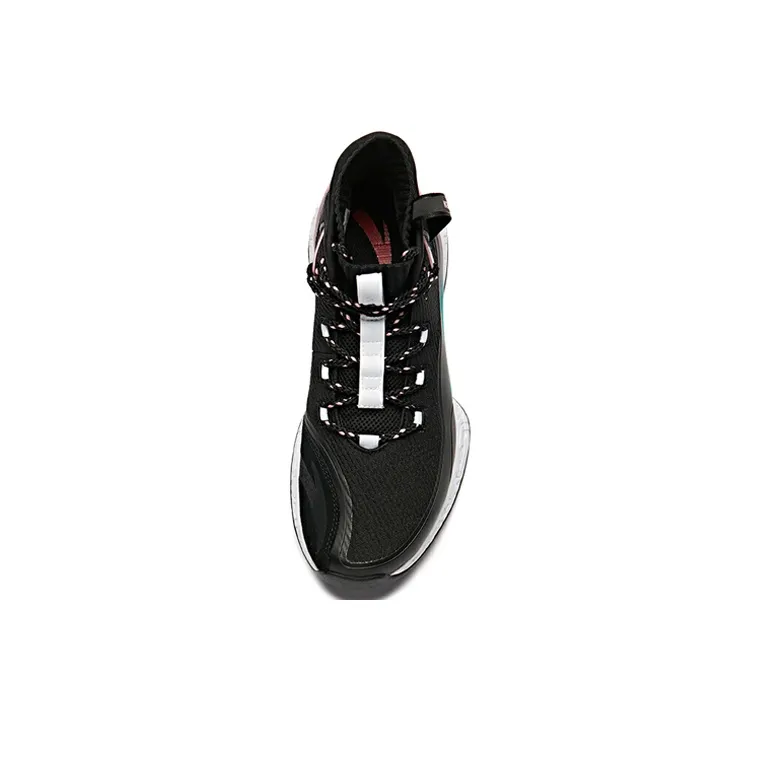 Anta UFO2.0 Irregular Shape High Top Basketball Shoes Men's Black Pink White-2