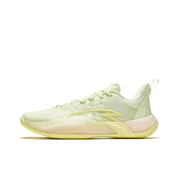 Anta Bubble Bomb Cushioning Wear Resistant Low Top Basketball Shoes Men's Yellow Green