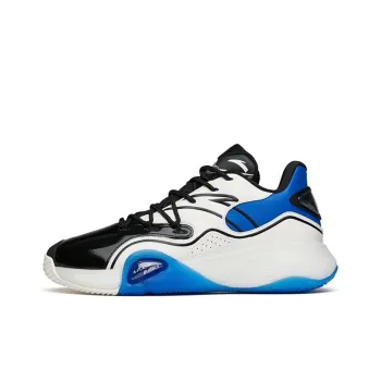 Anta A Flash Bubble 1.0 KT Wear Resistant Slip Resistant Low Top Performance Basketball Shoes Men's Black White Blue