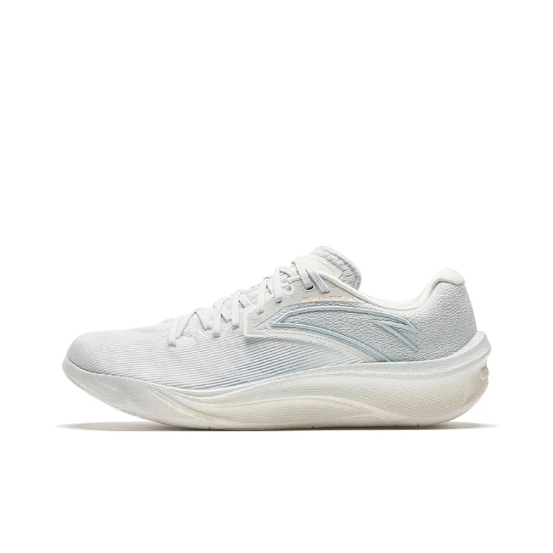 Anta Asphalt Road Fighter 2.0 Cushioned Slip-Resistant Abrasion-Resistant Low-Top Running Shoes Men's White-0