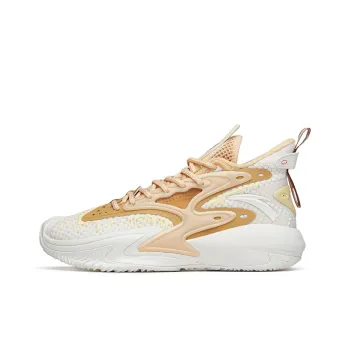 Anta Berserk 3 Low Top Performance Basketball Shoes Men's White Gold