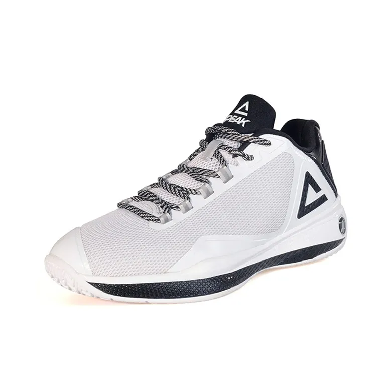 PEAK Parker IV Mid Top Performance Basketball Shoes Men's White-1