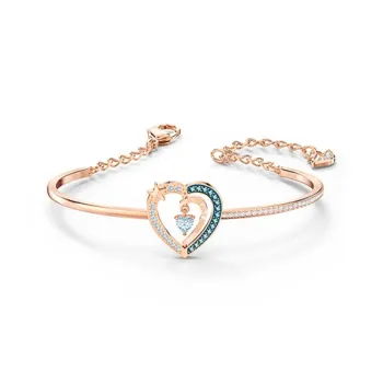 Swarovski STARRY NIGHT Faux Crystal Stone Bangles Women's Blue