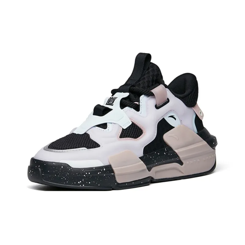 Anta Bastard 3 Low Top Skateboard Shoes Women's Black Blue-1