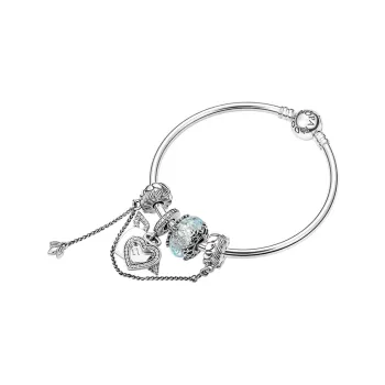 Pandora 925 Sterling Silver Bangles Women's Silver