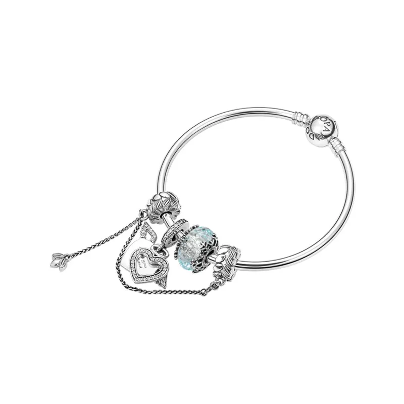Pandora 925 Sterling Silver Bangles Women's Silver-0
