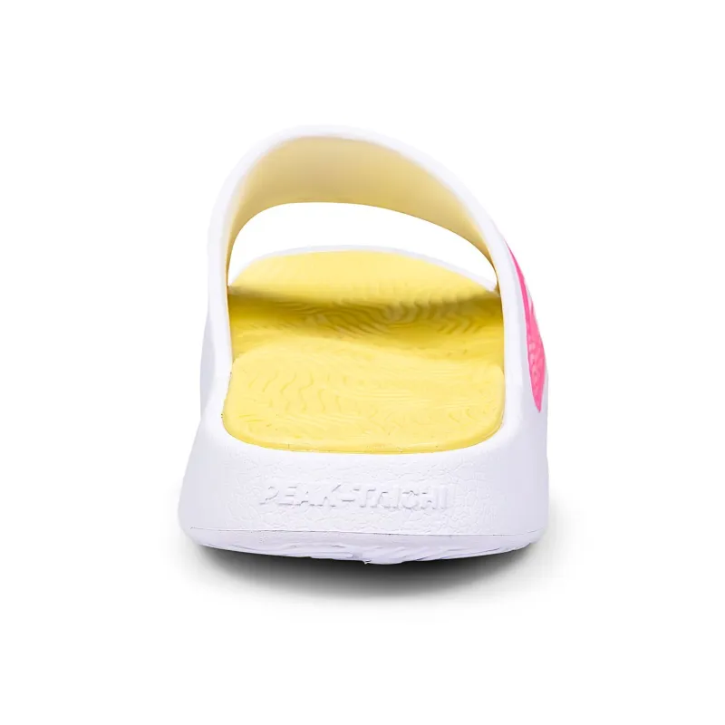 PEAK Tai Ji1.0 Slip Resistant Slide Slippers Women's Strawberry White Red-4