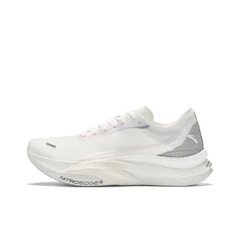 Anta C202 5 GT Cushioning Slip Resistant Low Top Marathon Running Shoes Men's White Gray