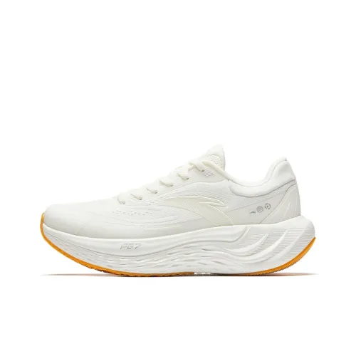 ANTA Travel Step Running Shoes Women's Low-Top Ivory White