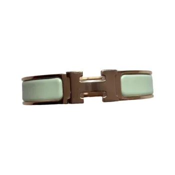 HERMES Clic Bangles Women's Green