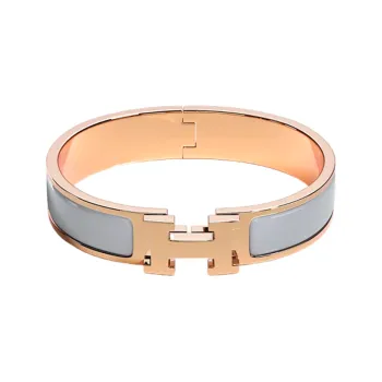 HERMES Rose Gold Plated Bangles Women's Rose Gold