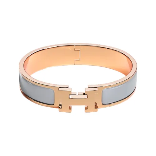 HERMES Rose Gold Plated Bangles Women's Rose Gold
