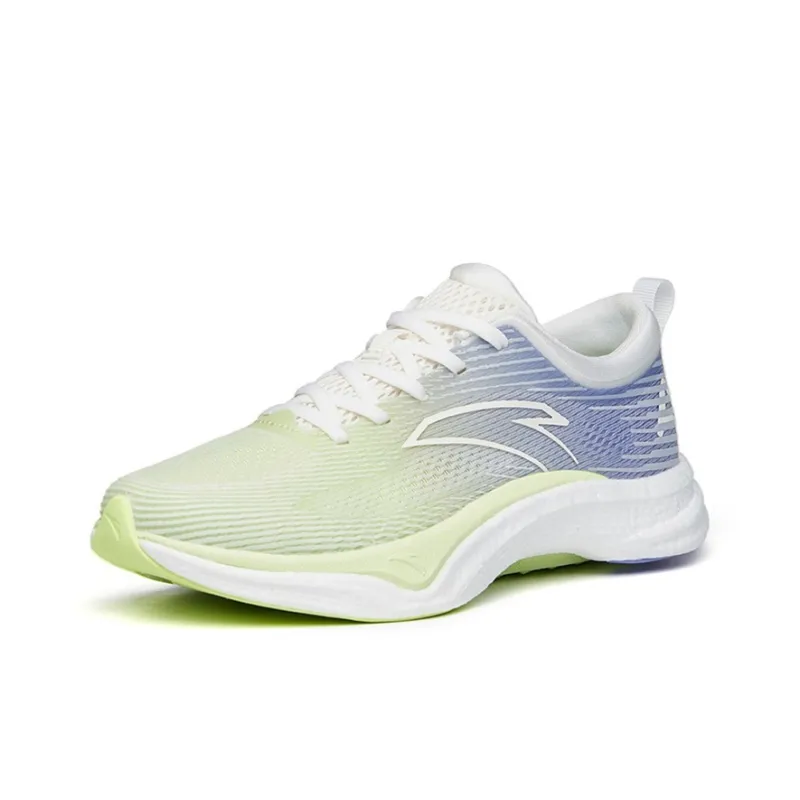 Anta Four Generations Of Hydrogen Running Slip Resistant Low Top Running Shoes Women's Yellow Purple-1