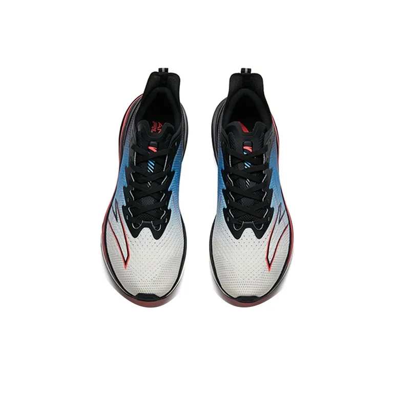 Anta MACH Mach 1.0 Cushioning Anti Slip And Wear Resistant Low Top Running Shoes Men's White Blue Black-3