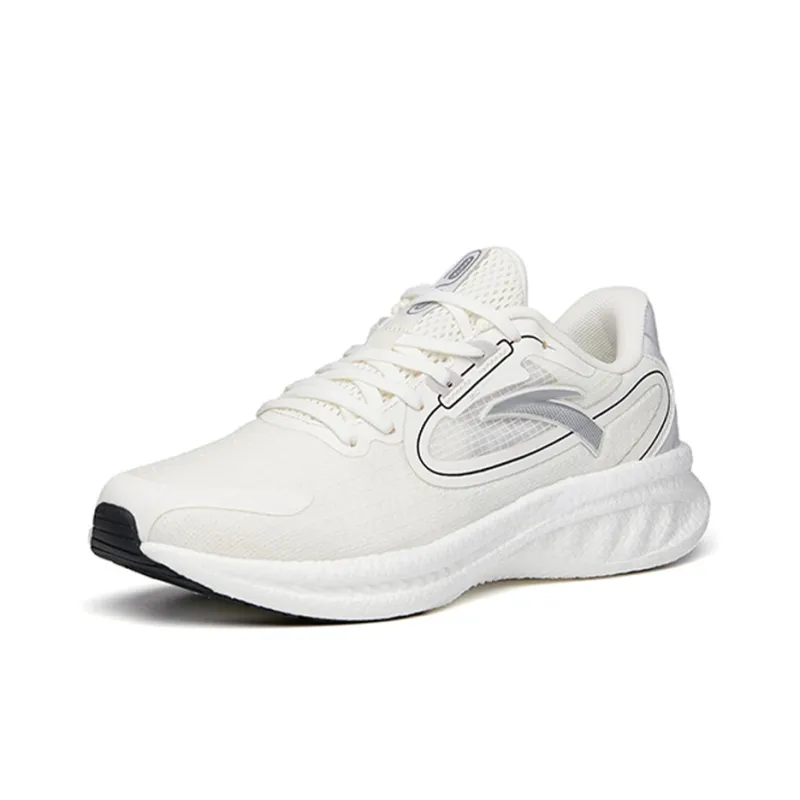 Anta Martian Foam Anti-Slip Wear-Resistant Low-Top Running Shoes Men's Ivory White-2