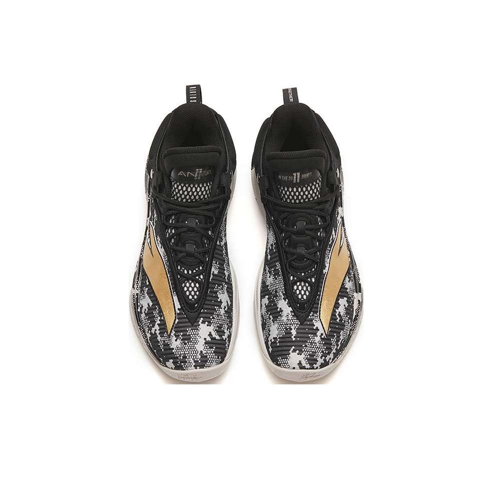 ANTA KT8 Basketball Shoes Men High-Top Black Camouflage - POIZON