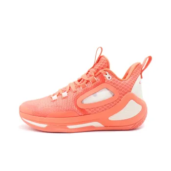 Anta Alien 3 Anti Slip Wear Resistant Mid Top Performance Basketball Shoes Men's Red White Gold