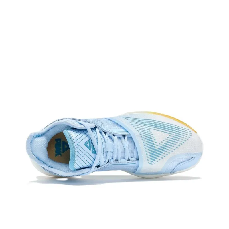 PEAK State Extremely Large Triangle 1.0 Basketball Shoes Women's Mid Top Fine Blue-2