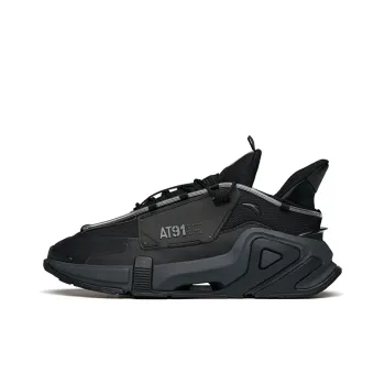 Anta AT91 Cushioning Anti Slip And Wear Resistant Low Top Running Shoes Black