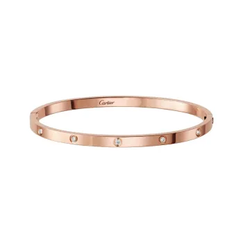 CARTIER LOVE Series 18K Rose Gold Bangles Women's