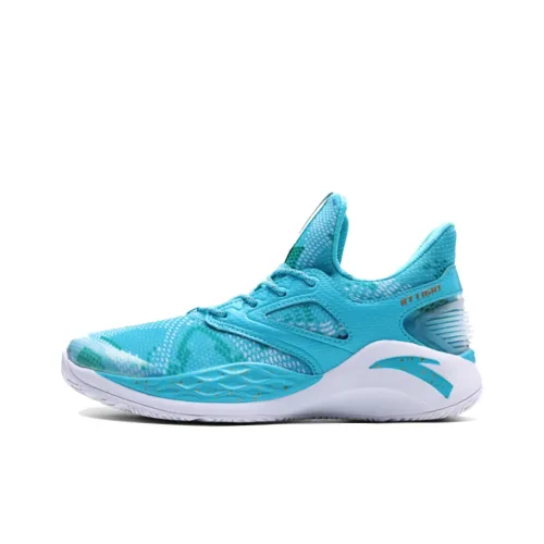 Anta Light Cavalry 2 Slip Resistant Cushioning Abrasion Resistant Low Top Performance Basketball Shoes Men's Lake Blue