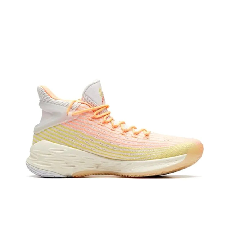 Anta KT4 Klay KT Playoffs Calm Flow Deep High Top Basketball Shoes Men's White Red Yellow Green-1