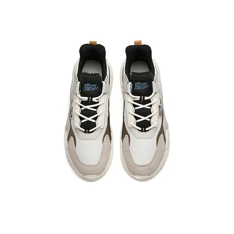 Anta Rubik's Cube Low-Top Chunky Sneakers Men's White Black-3