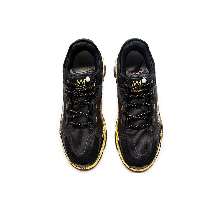 Anta Millennium 3.0 Low Top Running Shoes Men's Black Yellow-3