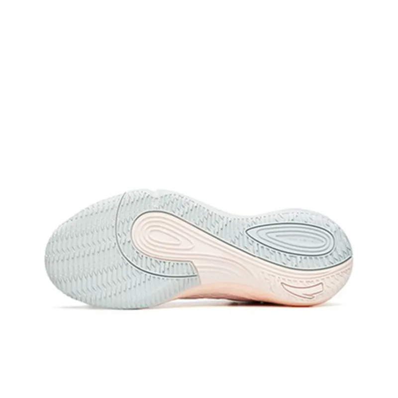 Anta Feather Low-Top Performance Basketball Shoes Men's Fair Skin With Pink-5
