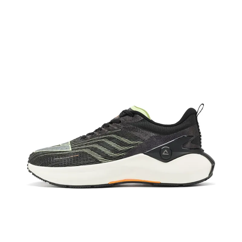 PEAK State Extreme 5.0 Pro Cushioning Wear Resistant Low Top Running Shoes Men's Black Sprout Green-0