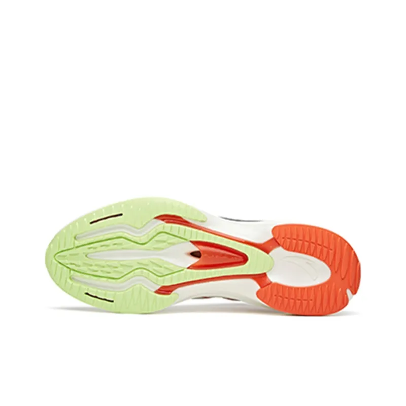 Anta MACH Mach 1.0 Low-Top Running Shoes Men's White Black Orange-5