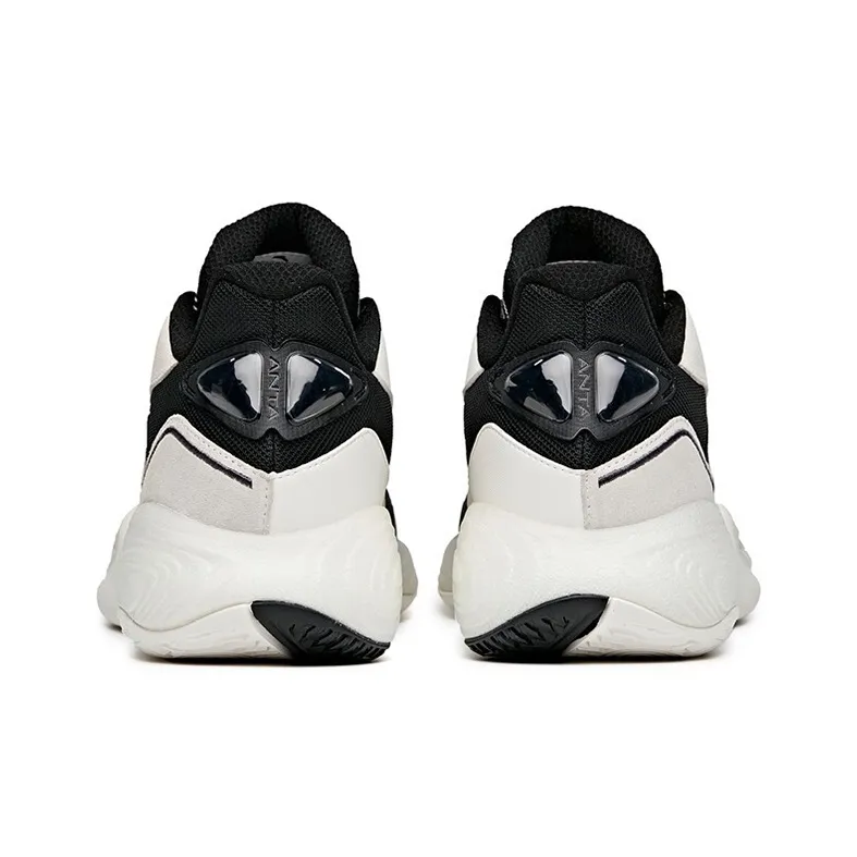 Anta A Flash Bubble 1.0 Thompson Low Top Performance Basketball Shoes Men's Black White-3