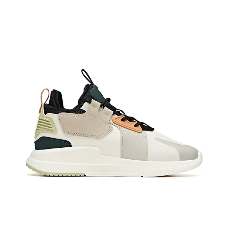 ANTA Rubik's Cube Casual Shoes Men Low Top White/Gray/Green-1