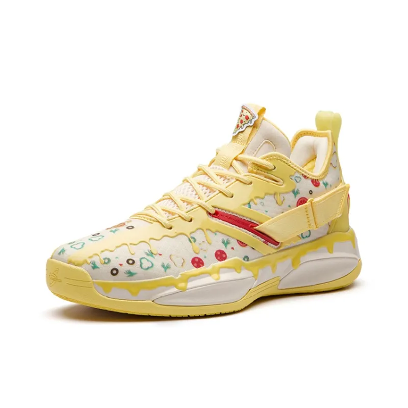 Anta GH3 Gordon Hayward Cushioning Support Low-Top Performance Basketball Shoes Men's White Yellow Red-1