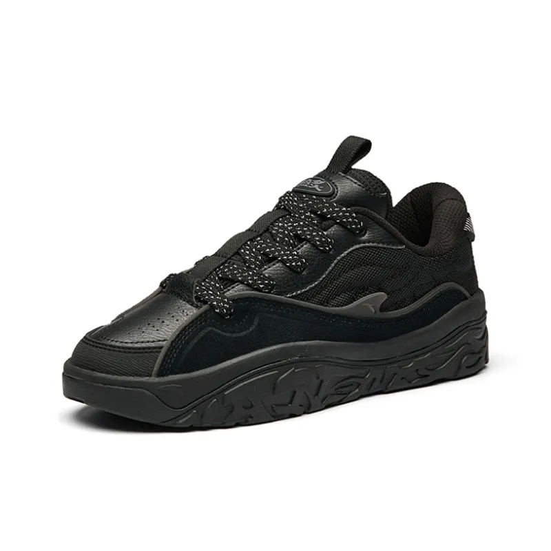 Anta Hot Low Top Skateboard Shoes Women's Black Silver-1