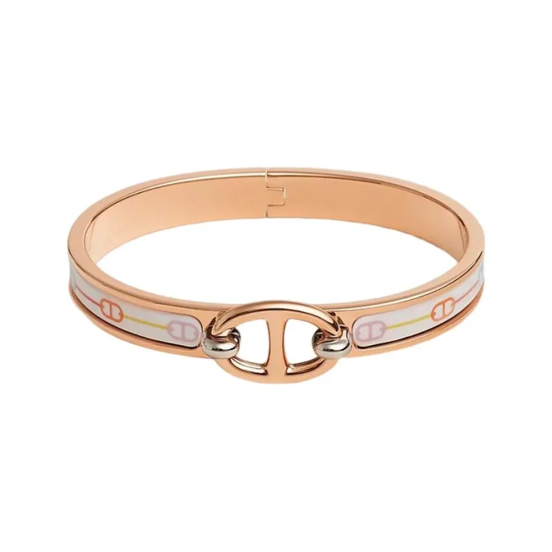 HERMES Farandole Bangles Women's Rose Gold-0