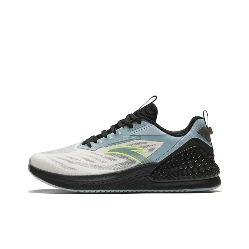 Anta C37+ Cushioning, Slip Resistant, Breathable, Lightweight Low Top Running Shoes Men's Black White-0