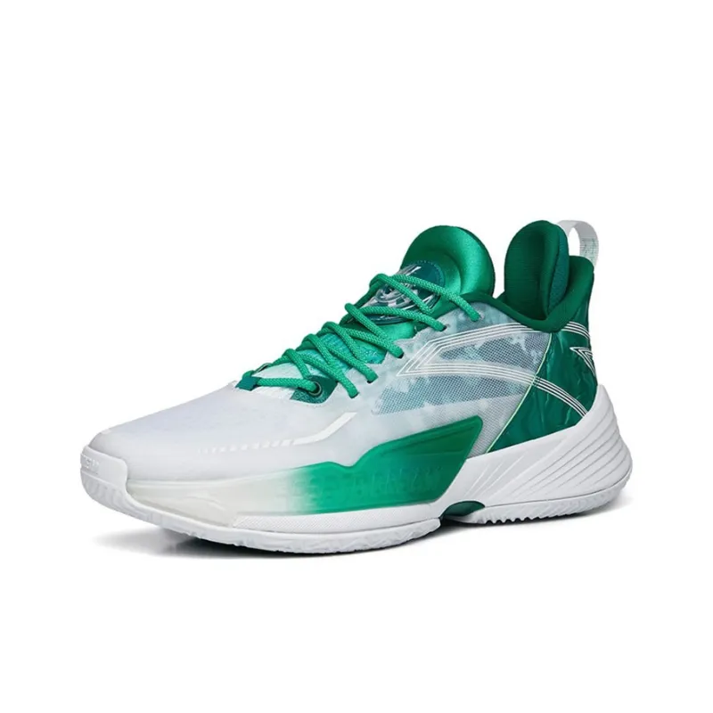 Scream x Anta Light Horseman 3 Anti Slip Wear Resistant Low Top Performance Basketball Shoes Men's Green-1