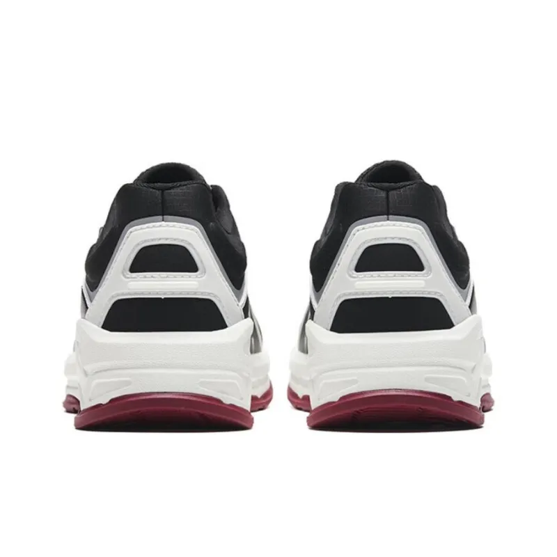 Anta Millennium Glacier Wear Resistant Low Top Chunky Sneakers Women's Black White-3