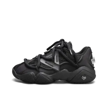 PEAK State Pole 6371 Slip Resistant Cushioning Wear Resistant Low Top Casual Shoes Men's All Black
