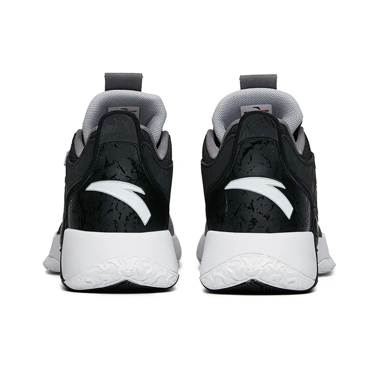Anta Speedy 2 Cushioning, Slip Resistant, And Abrasion Resistant High Top Basketball Shoes Men's Black-3