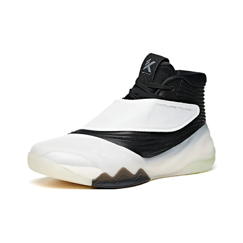 Anta KT6 'Flying White' Cushioning Anti-Slip And Wear-Resistant High-Top Basketball Shoes White Black-1
