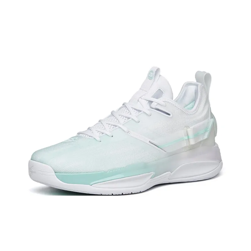 Anta GH3 Frappe Cushioning Support Low Top Performance Basketball Shoes Men's White Green-1