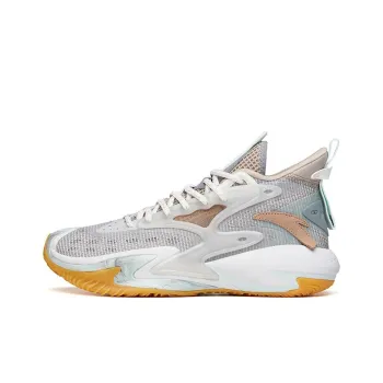 Anta Berserk 3 Wear Resistant Slip Resistant Low Top Performance Basketball Shoes Men's Gray
