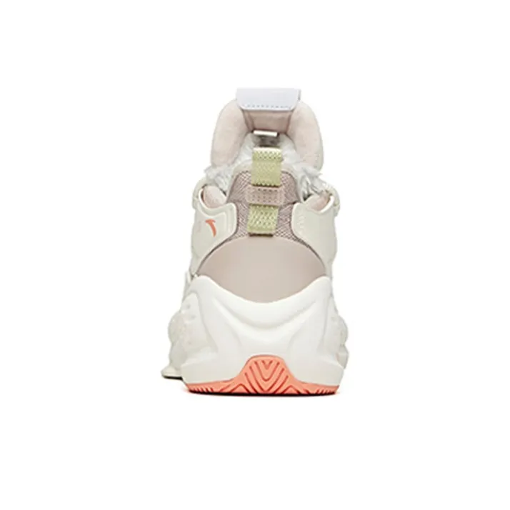 Anta Bastard High-Top Skateboard Shoes Women's Lotus Gray-4