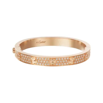 CARTIER LOVE Series 18K Rose Gold Bangles Unisex