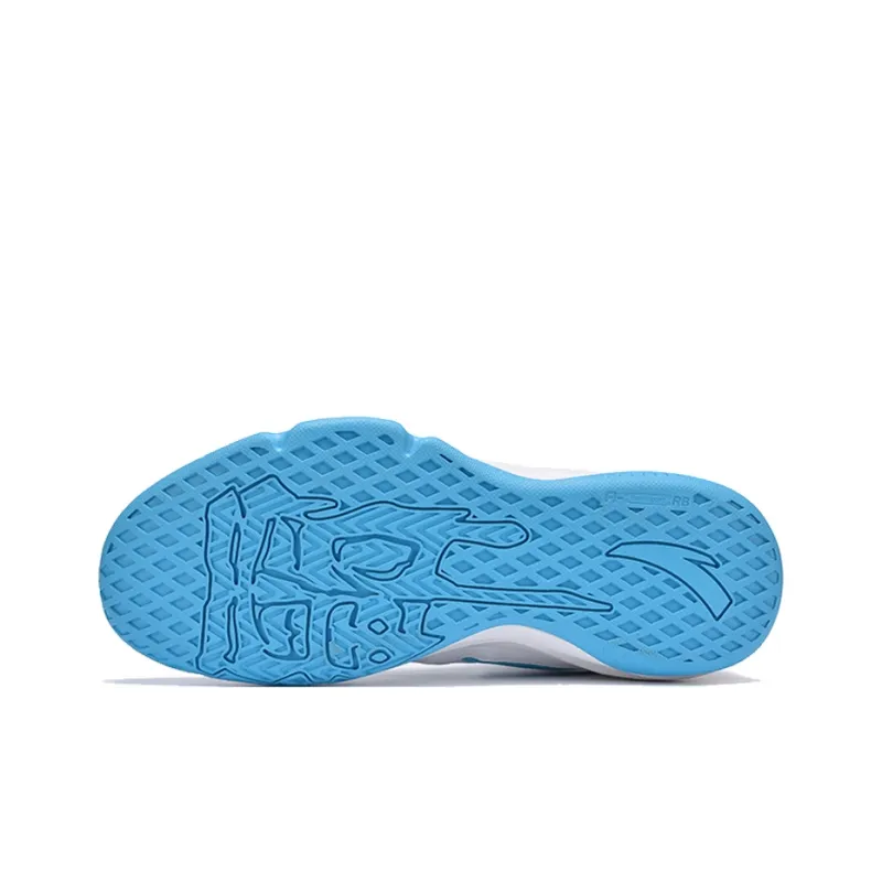 ANTA Bastard Vintage Basketball Shoes Men High Top ANTA White/Chlorine Blue/Light Yellow-4