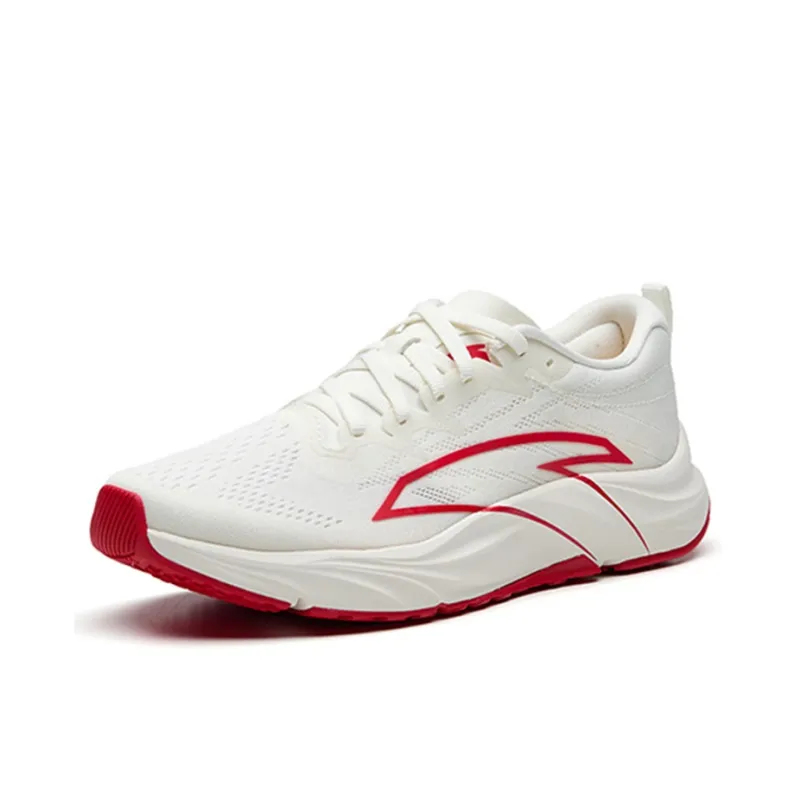 Anta Asphalt Road Fighter 1.0 Low Top Running Shoes Men's White Red Summer-1